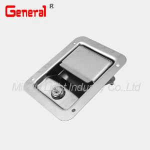 50013 duav de Latch Truck Accessories, tej taw tes ntsawm Latch nrog 140X108mm Stainless hlau cev, 2-txoj caij nplooj ntoos hlav Loaded qib; yuav tsum siv Withrods los yog Cables