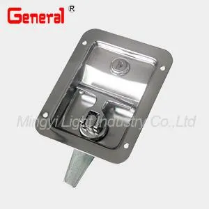50350 folding T kov Latch, Latch qhov rooj, txee rau Latch, qhov tseem ceeb-txhav tas Folding T-kov Rests nyob rau hauv lub tais Recessed